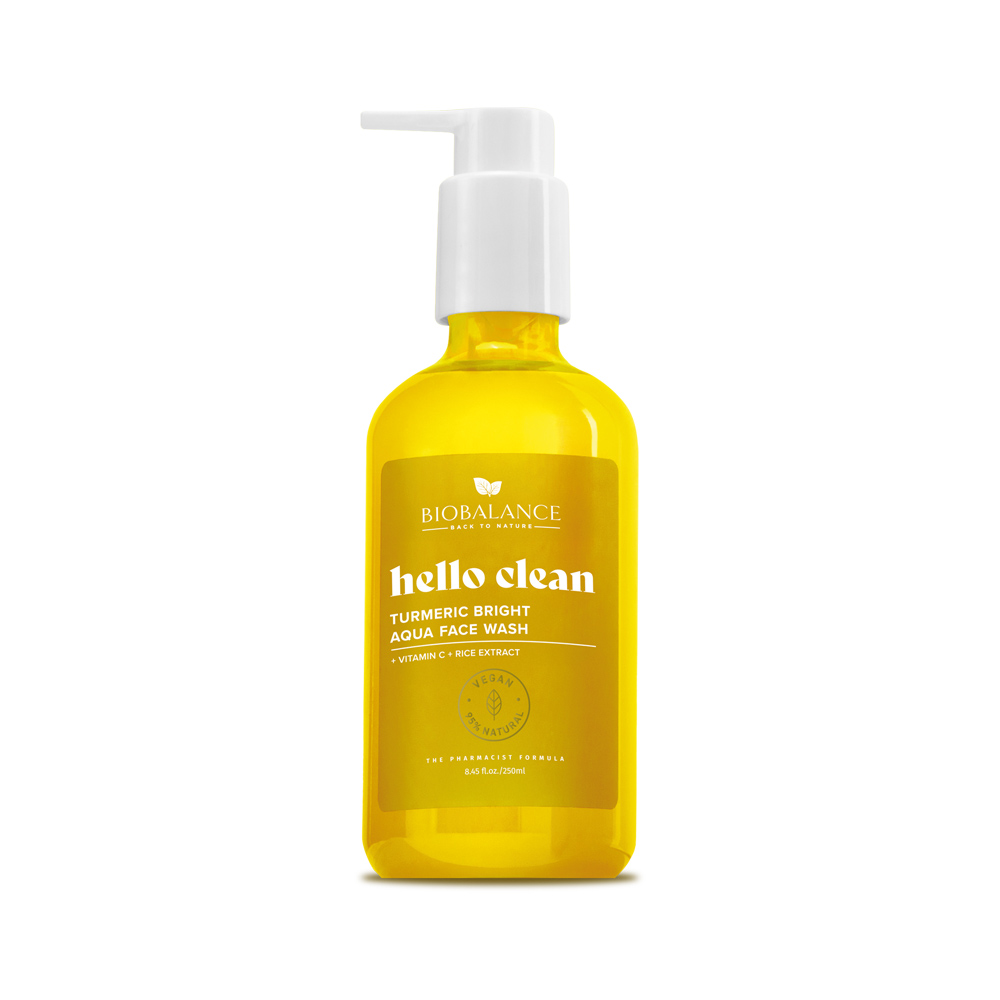 BIOBALANCE Hello Clean Tumeric Bright Aqua Face Wash 250 ml 16864 | LECO