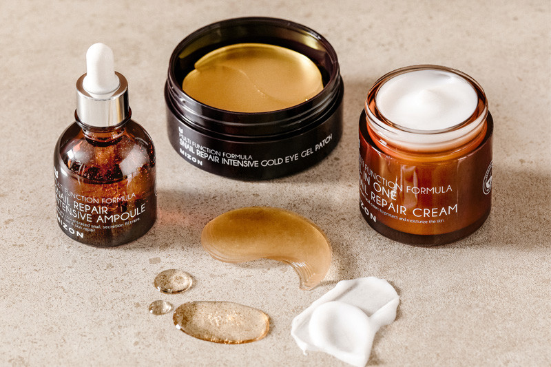 MIZON Snail Repair Intensive ampule i All In One Snail Repair krema