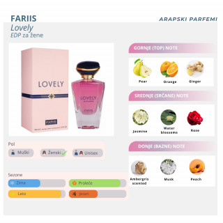 FARIIS Lovely edp women 100ml 
