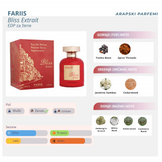 FARIIS Bliss Extrait edp women 100ml 