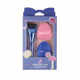 NASCITA set za šminku BRUSHSET160 1 četkica + 2 sunđera 