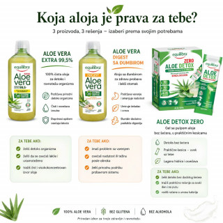 Equilibra Aloe DETOX ZERO 10 Sticks X 30ml 