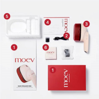 MOEV Hair Steamer Pro parna četka za kosu i masažu temena glave 