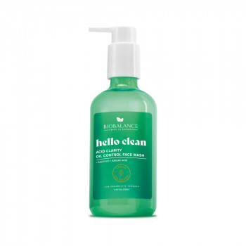 BIOBALANCE Hello Clean Acid Clarity Oil Control Face Wash 250 ml 