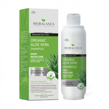 BIOBALANCE Organic Aloe Vera Shampoo for Dry & Brittle Hair 330 ml 
