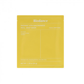 BIODANCE Radiant Vita Niacinamide Real Deep Mask 34gr 