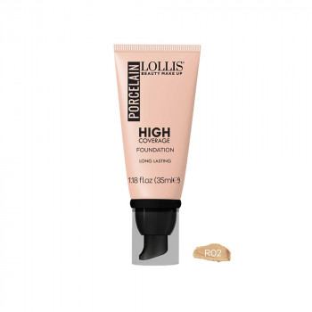 Lollis Porcelain High Coverage Foundation R02 35ml 