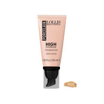 Lollis Porcelain High Coverage Foundation R03 35ml 