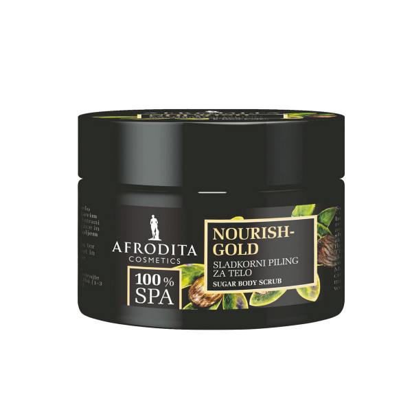 AFRODITA 100% SPA NOURISH GOLD Šećerni piling za telo 175g 