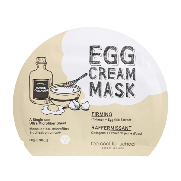 Too Cool For School Egg Cream Mask Firming 28g 