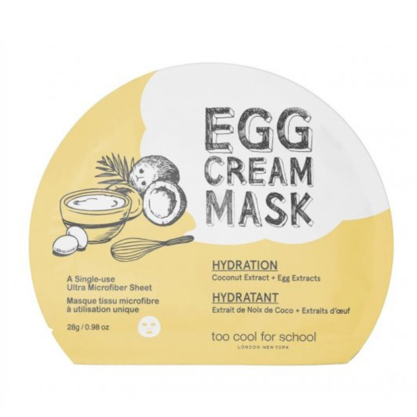 Too Cool For School Egg Cream Mask Hydration 28g 
