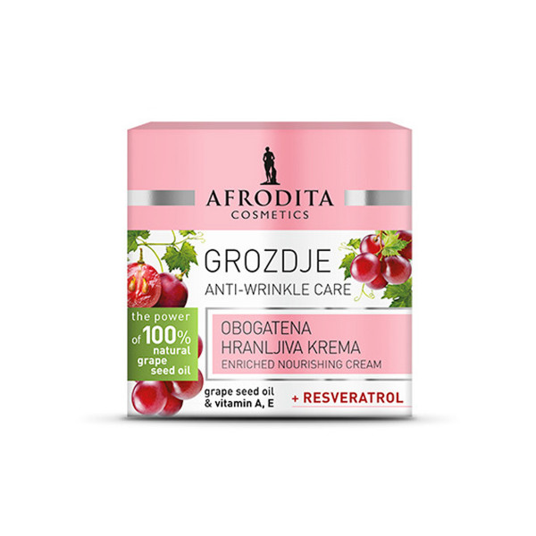 AFRODITA GROŽĐE Obogaćena hranljiva krema 50ml 