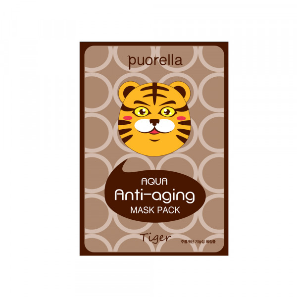 POURELLA Aqua Animal Mask Anti aging Tiger 23g 