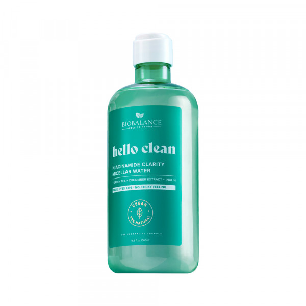 BIOBALANCE Hello Clean Niacinamide Clarity Micellar Water 500 ml 