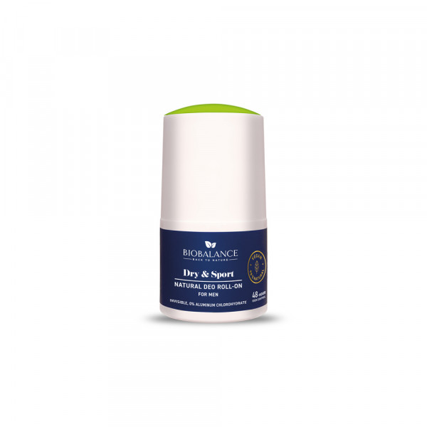 BIOBALANCE Dry & Sport For Men Natural Deo Roll On 50 ml 