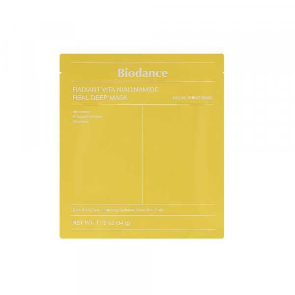 BIODANCE Radiant Vita Niacinamide Real Deep Mask 34gr 