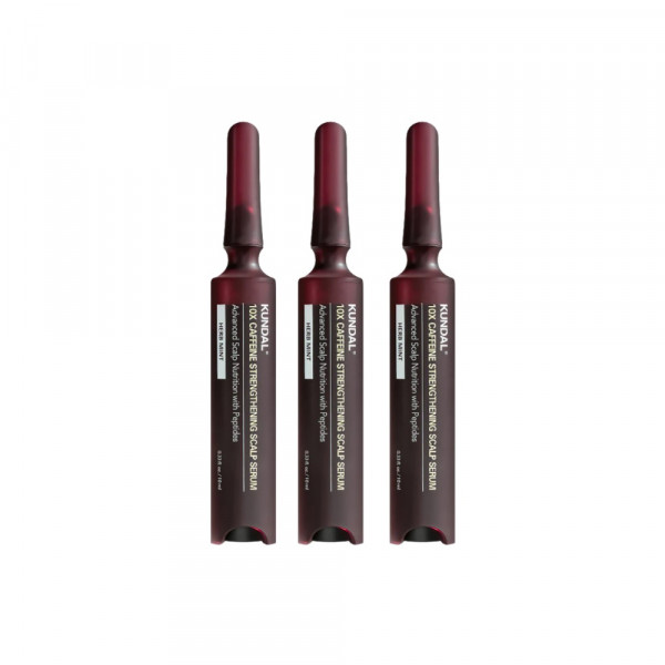 KUNDAL Korean Royal Place Edition 10xCaffeine Scalp Serum 10ml*3 + Češalj 