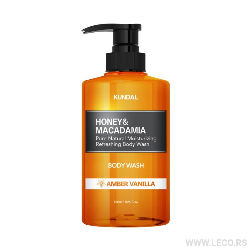 KUNDAL Honey&Macadamia Pure Body Wash 500ml Amber Vanilla 