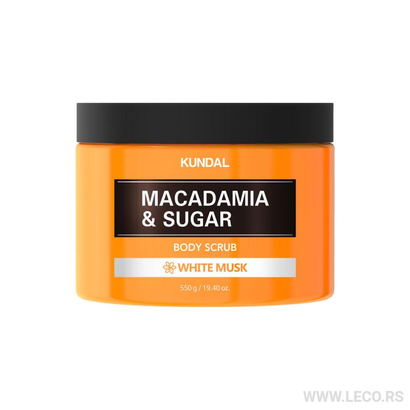 KUNDAL Macadamia&Sugar Body Scrub 550ml White Musk 