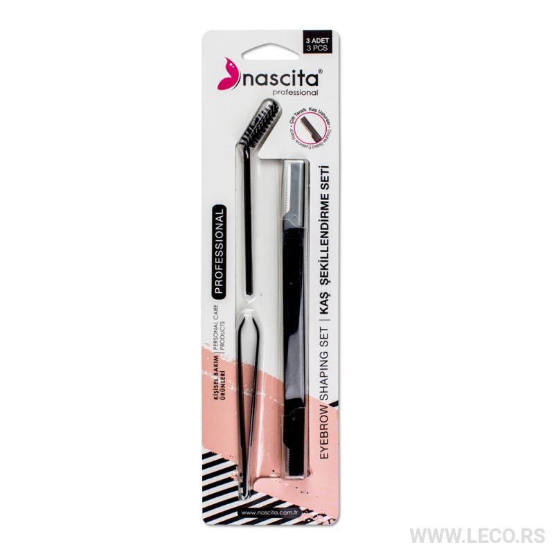 NASCITA set za obrve i trepavice FACESET14 3/1