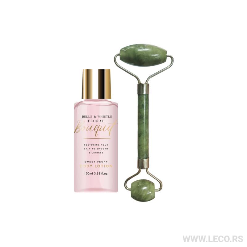 BELLE set Face roller+Body lotion 100ml SKSF35648 