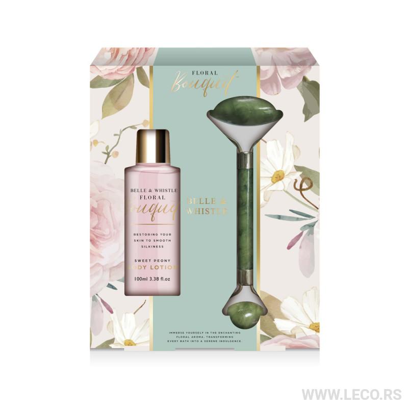 BELLE set Face roller+Body lotion 100ml SKSF35648 