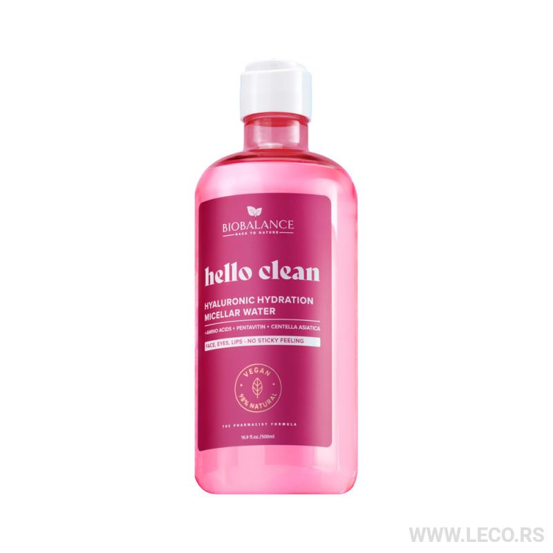 BIOBALANCE Hello Clean Hyaluronic Hydration Micellar Water 500 ml 