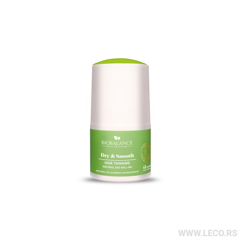 BIOBALANCE Dry & Smooth Hair Minimizing Natural Deo Roll On 50 ml 