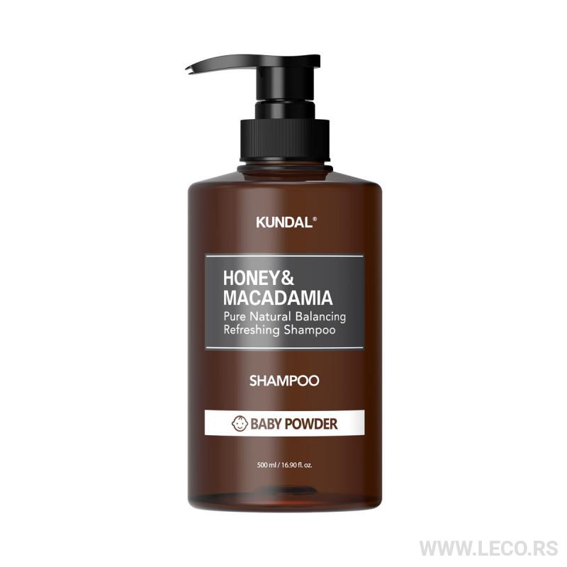 KUNDAL Honey&Macadamia Nature Shampoo 500ml Baby Powder 