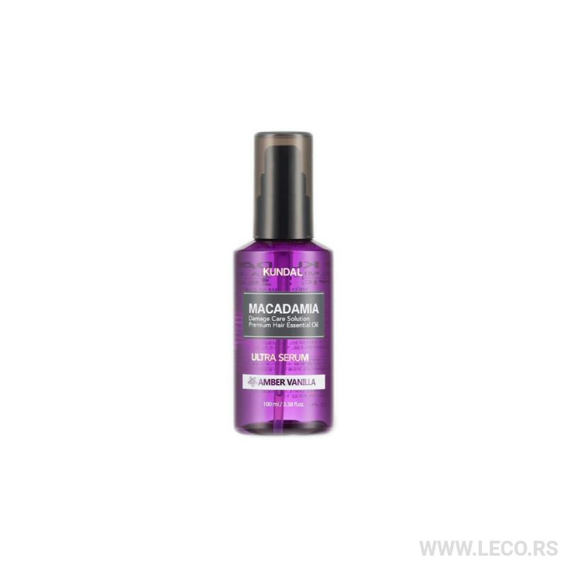 KUNDAL Macadamia Hair Serum 100ml Amber Vanilla