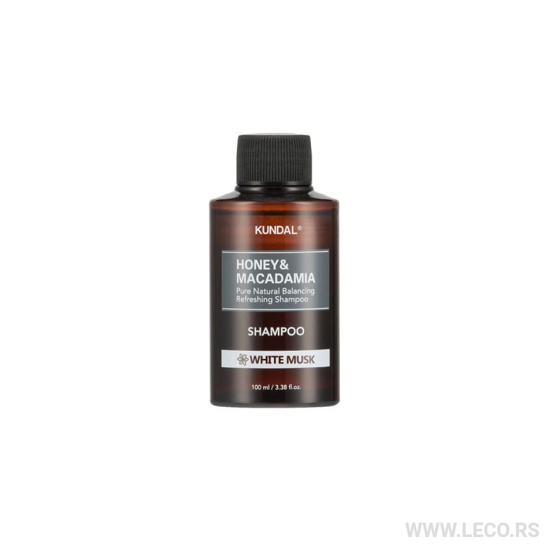 KUNDAL Honey&Macadamia Nature Shampoo 100ml White Musk 
