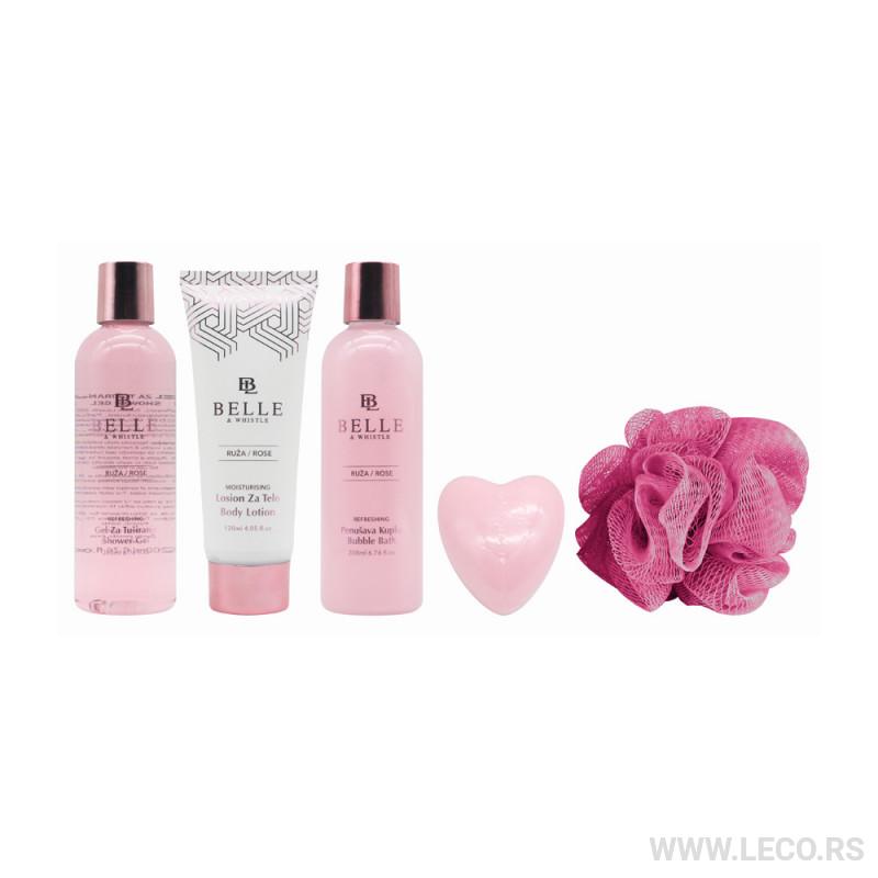 BELLE set Kofer ruža za negu i kupanje 5/1 SKBM 35456 