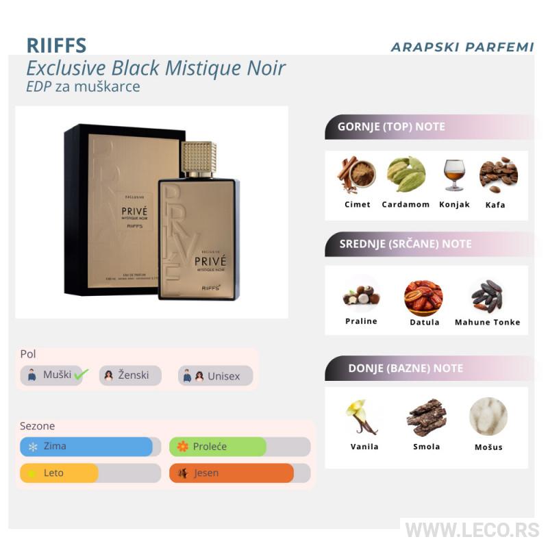 RiiFFS Exclusive Black Mistique Noir edp men 80ml 