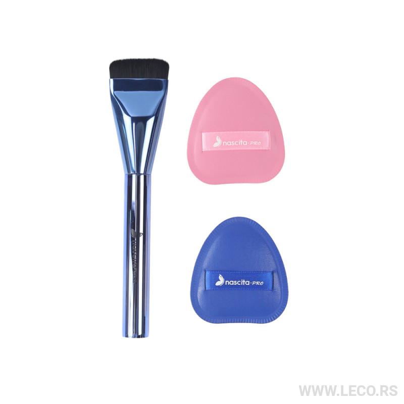 NASCITA set za šminku BRUSHSET160 1 četkica + 2 sunđera 