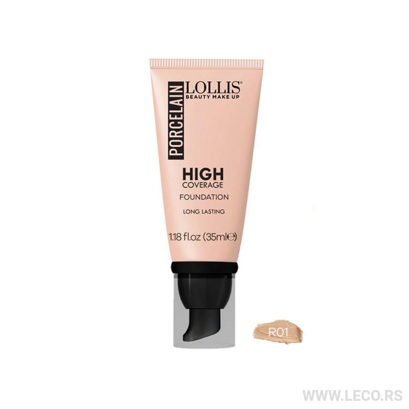 Lollis Porcelain High Coverage Foundation R01 35ml 