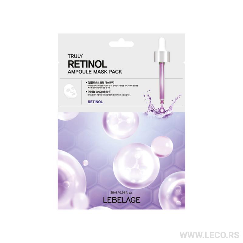 LEBELAGE Truly Retinol Ampoule Mask 28ml 
