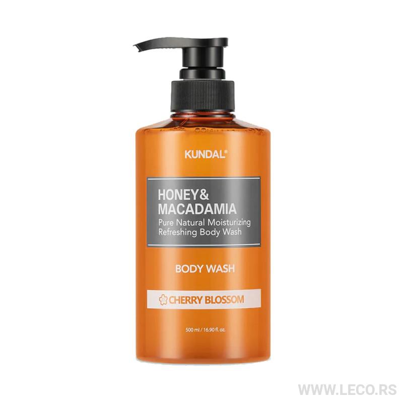 KUNDAL Honey&Macadamia Pure Body Wash 500ml Cherry Blossom 