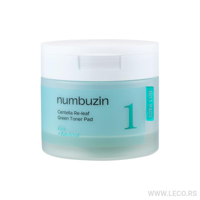 Numbuzin No1 Centella Re-Leaf Green Toner Pad 180ml/70pad 