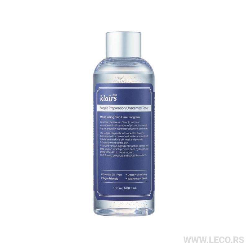 KLAIRS Supple Preparation Unscented Toner 180ml 