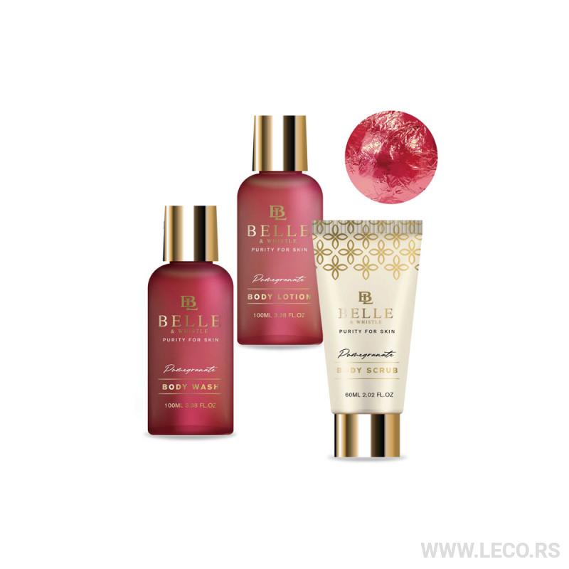 BELLE set Kadica crvena 4/1 za negu tela SKRD37878 