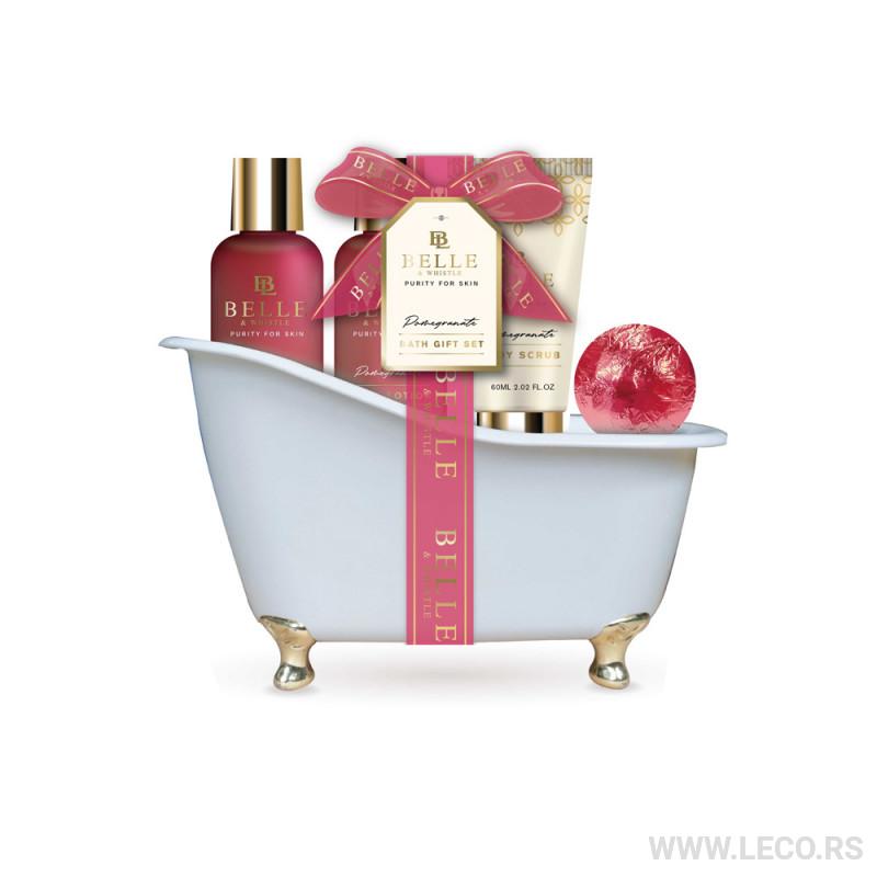 BELLE set Kadica crvena 4/1 za negu tela SKRD37878 