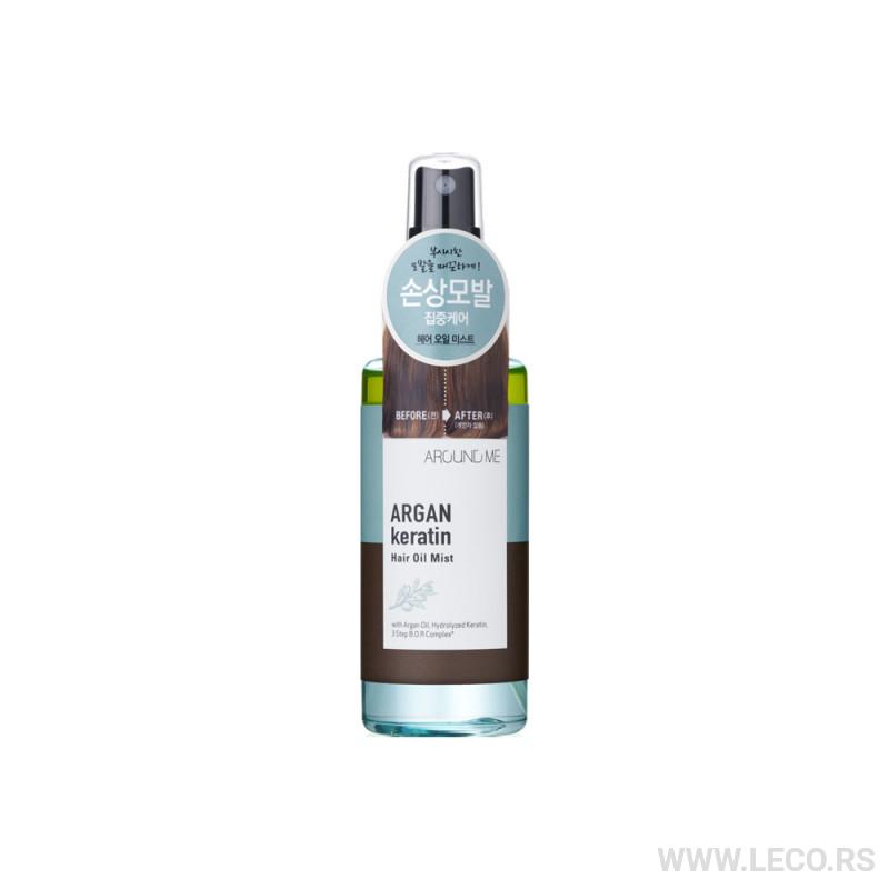 Around me Argan Keratin uljani sprej za oštećenu kosu