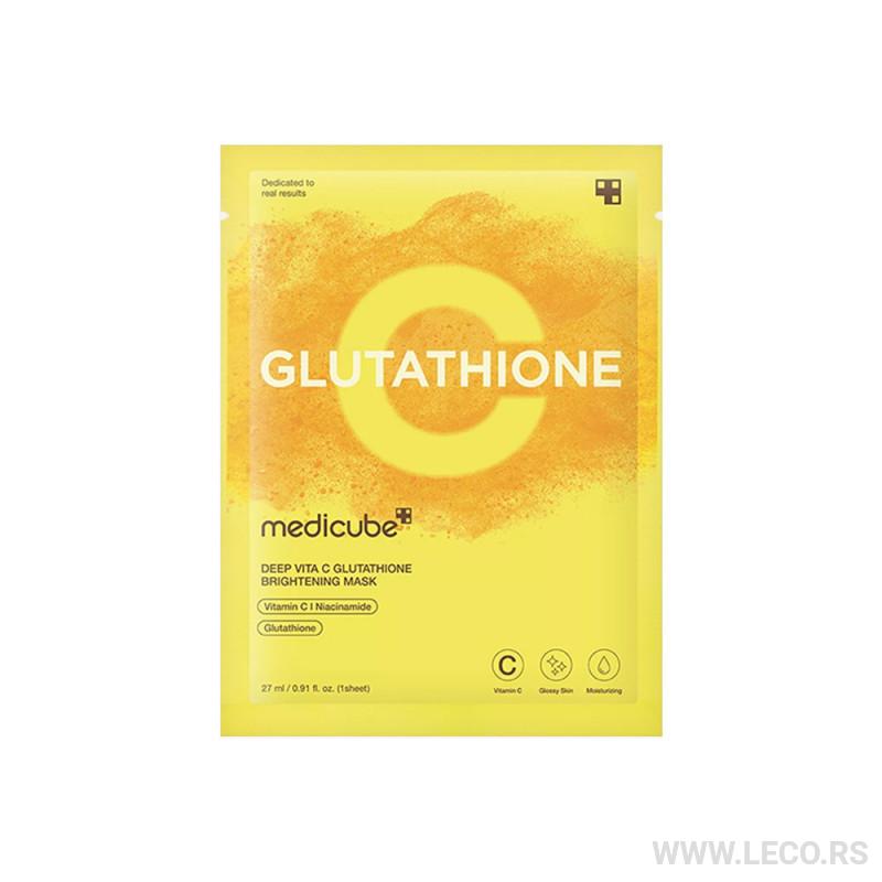 MEDICUBE Deep Vita C Glutathione Brightening Mask 27ml