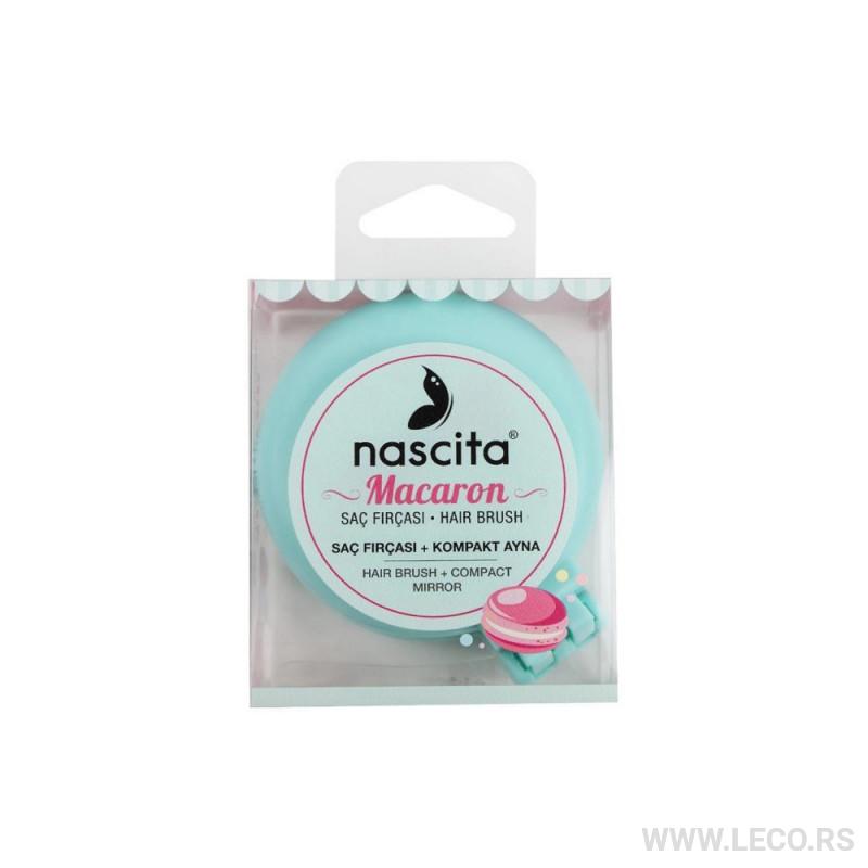 NASCITA četka sa ogledalom FPRO00051GR Zelena