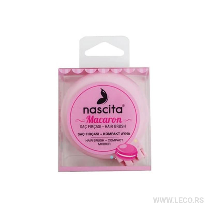 NASCITA četka sa ogledalom FPRO00051LPN Light pink