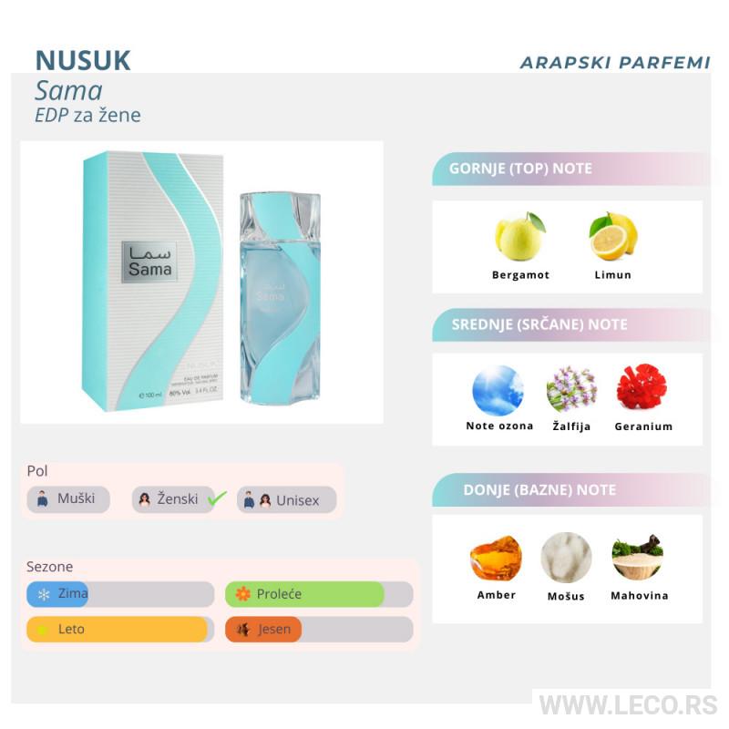 NUSUK Sama edp women 100ml 