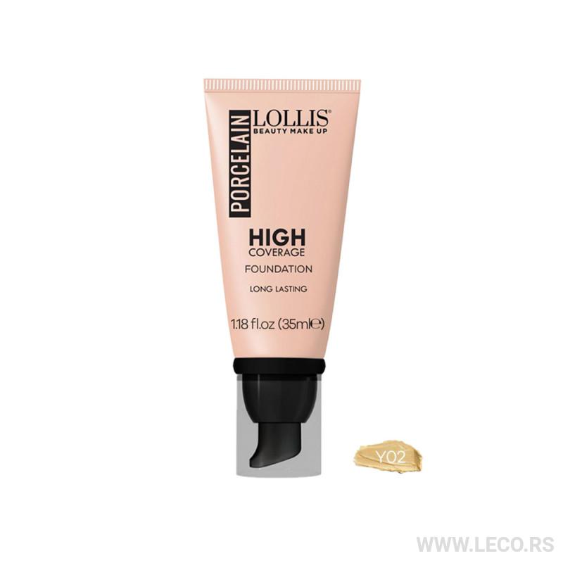 Lollis Porcelain High Coverage Foundation Y02 35ml 