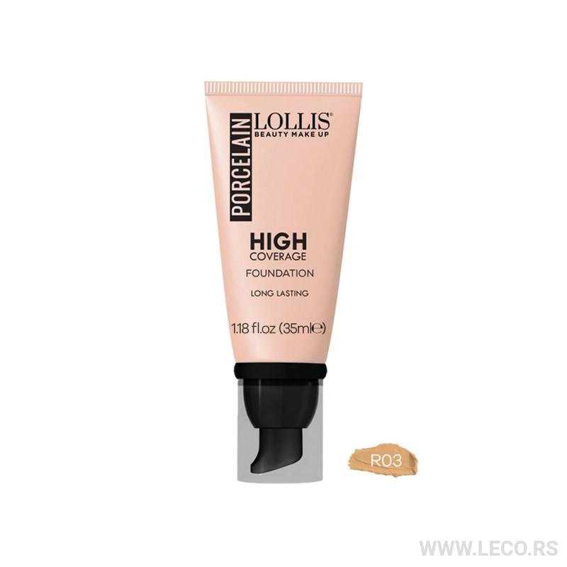 Lollis Porcelain High Coverage Foundation R03 35ml 