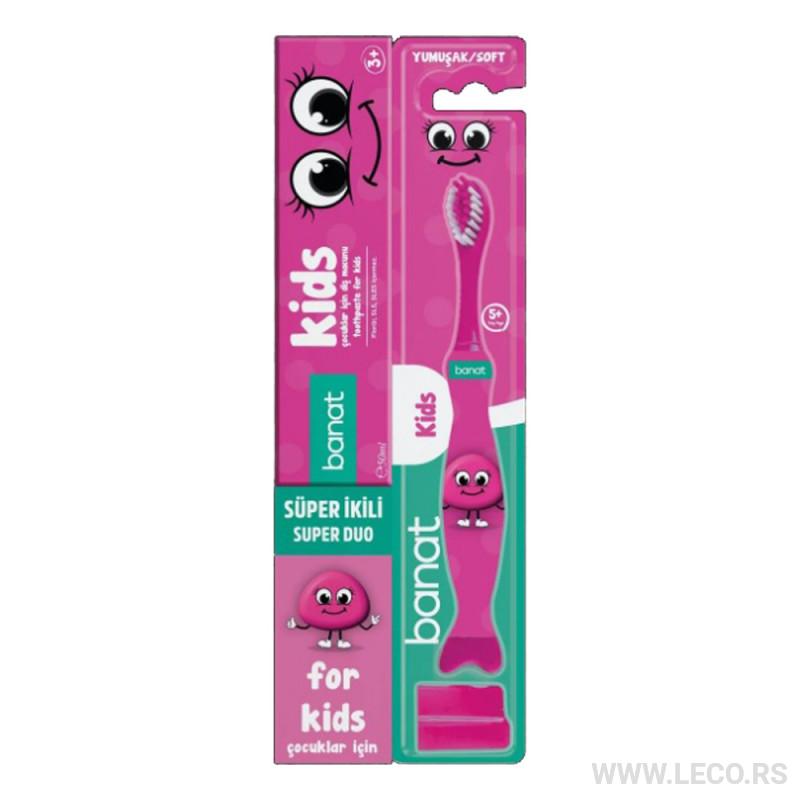 BANAT KIDS SUPER DUO SET (ČETKICA+PASTA) 