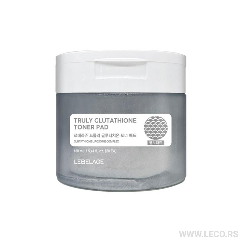 LEBELAGE Truly Glutathione Toner Pad 180ml / 60 kom 